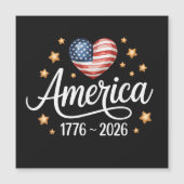 Pretty Flag Heart 1776-2026 July 4th 250th  (Front)