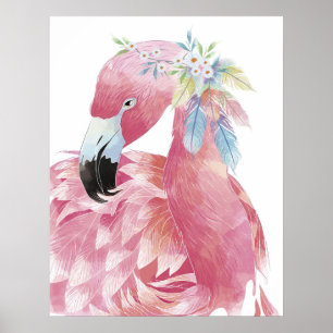 Pretty Flamingo Art 2 Poster