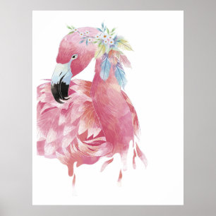 Pretty Flamingo Art Poster