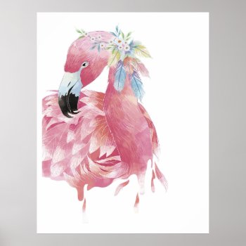 Pretty Flamingo Art Poster by sharonrhea at Zazzle