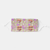 Pretty Flashy Fawn Boxer Puppy, Dust Adult Cloth Face Mask (Front, Folded)