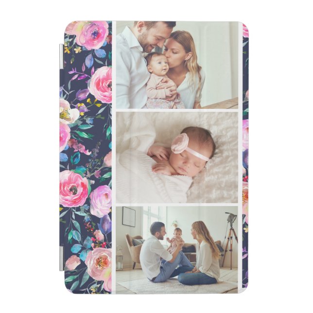 Pretty Floral 3 Photo iPad Mini Cover (Front)