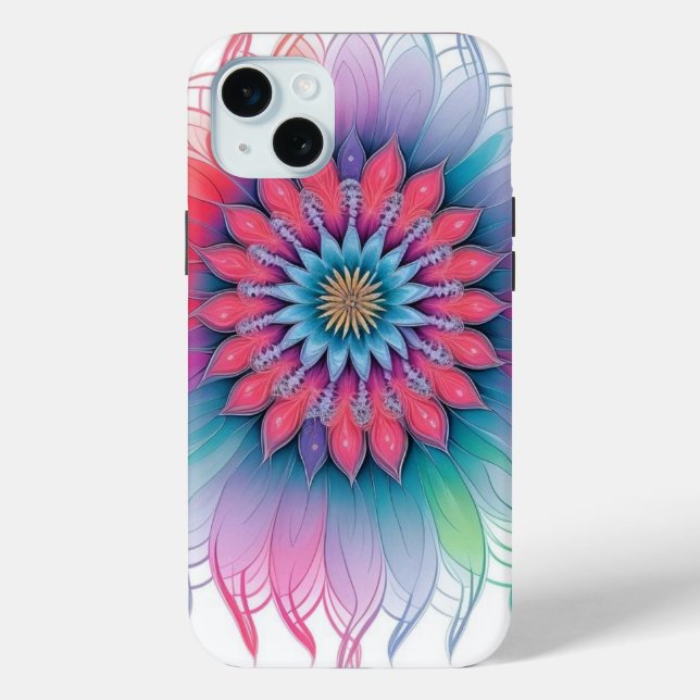 Pretty Floral Abstract Case-Mate iPhone Case (Back)