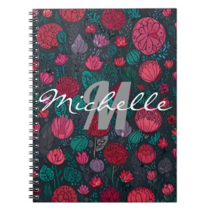 Pretty Floral Aesthetic Planner Notebook