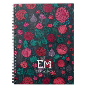 Pretty Floral Aesthetic Planner Notebook