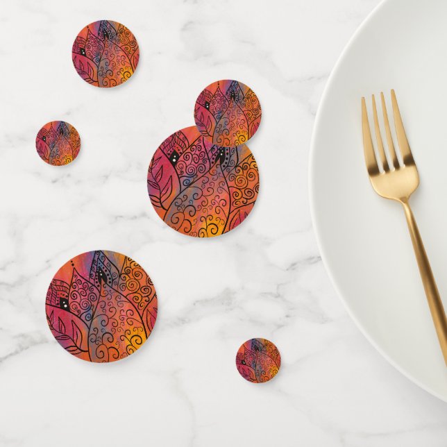 Pretty Floral Art Confetti (Group)