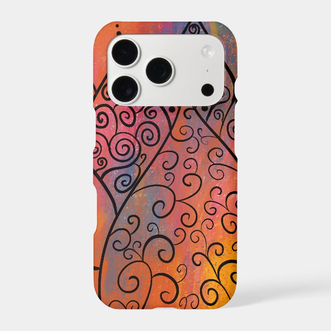 Pretty Floral Art Iphone Case (Back)