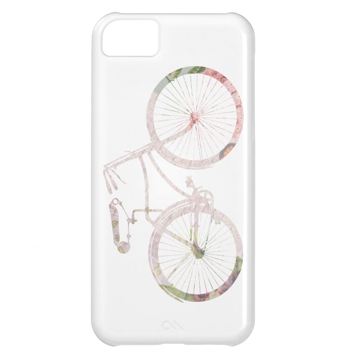 Pretty Floral Bicycle iPhone 5C Case