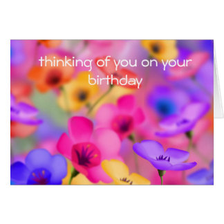 Pretty floral birthday Card