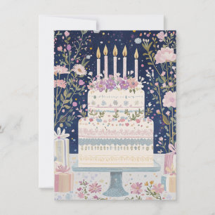 Pretty Floral Birthday Card