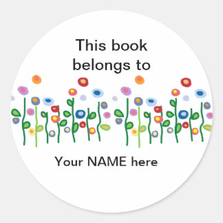 Pretty floral bookplate