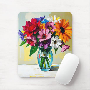 Pretty Floral Botanical Mouse Pad