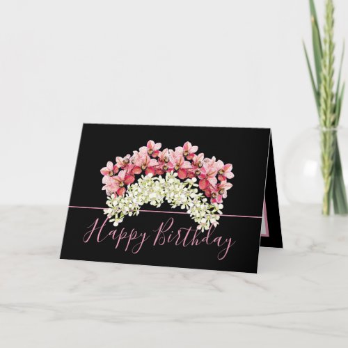 Pretty Floral Bouquet Orchid Crown Flower Birthday