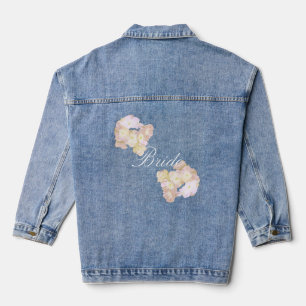 Pretty Floral Bride Denim Jacket