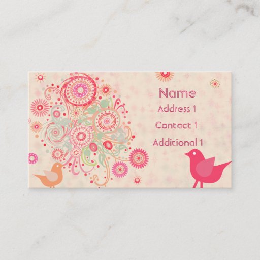 Customizable Pretty Floral  Business Business Card Templates