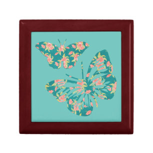 Pretty Floral Butterflies Gift Box