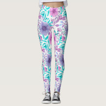 Pretty Floral Colorful YOGA Leggings