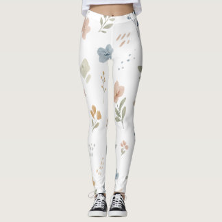 Pretty Floral Colorful YOGA Leggings