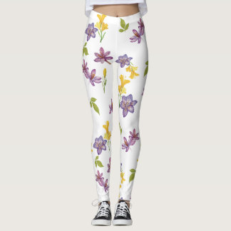 Pretty Floral Colorful YOGA Leggings