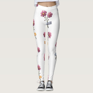 Pretty Floral Colorful YOGA Leggings