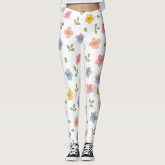 Pretty Floral Colorful YOGA Leggings