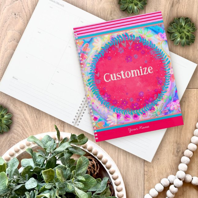 Pretty Floral Customizable Cheerful Inspirivity  Planner (Creator Uploaded)