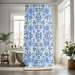 Pretty floral decorative eye-catching shower curtain