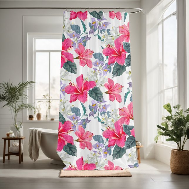 Pretty floral decorative eye-catching  shower curtain (Creator Uploaded)
