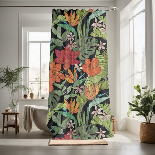 Pretty floral decorative eye-catching  shower curtain (Creator Uploaded)