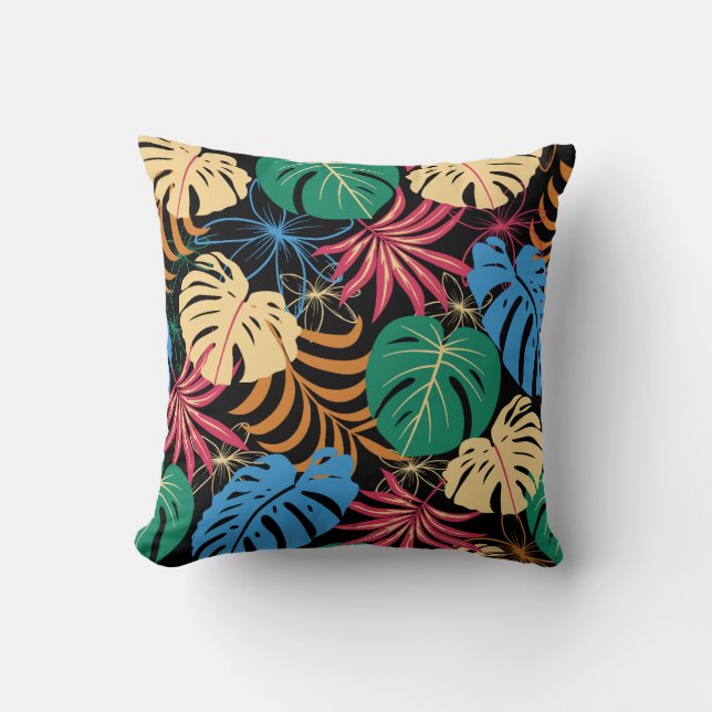 Pretty floral decorative eye-catching   throw pillow (Front)