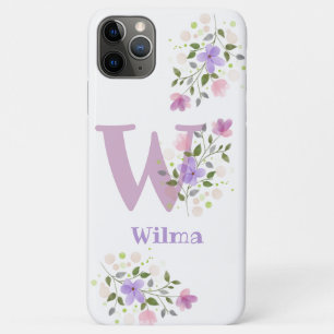 Pretty Floral Design Personalised Cell Phone Case
