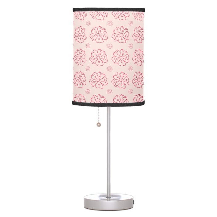 Pretty Floral Design Table Lamp