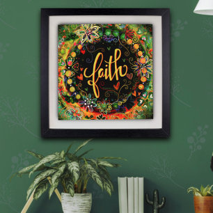 Pretty Floral Elegant Faith Inspirivity Photo Print