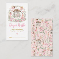 Pretty Floral Fairy Enchanted Forest Diaper Raffle
