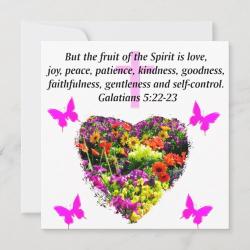 PRETTY FLORAL GALATIANS FRUITS OF THE SPIRIT