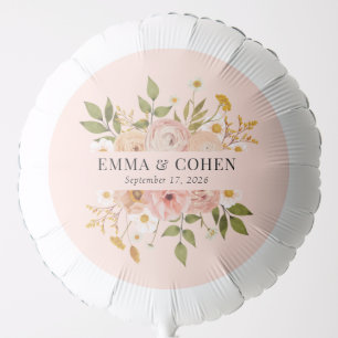 Pretty floral garden wedding decor balloon
