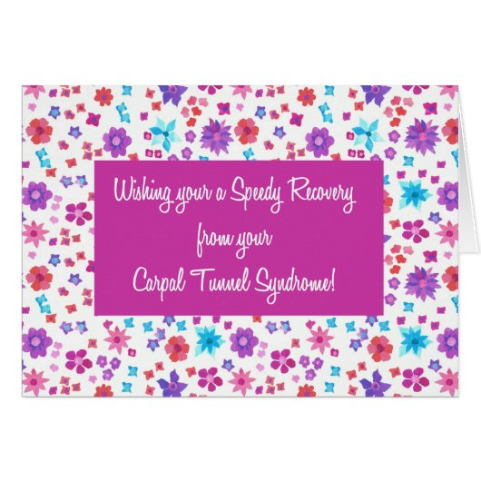 Pretty Floral Get Well Gall Carpal Tunnel Syndrome (Front Horizontal)