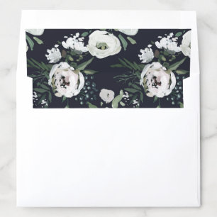 Pretty Floral Gouache Boho Pastel Flower Pattern Envelope Liner