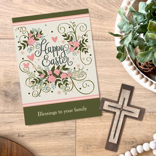 Pretty Floral Happy Easter Inspirivity Card