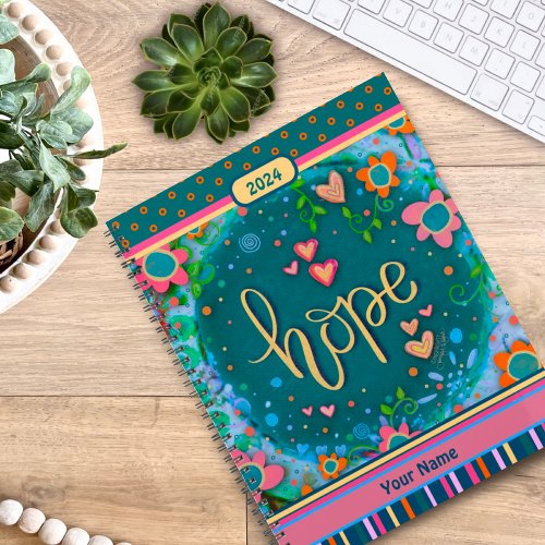 Pretty Floral Hope Cheerful Hearts Inspirivity Planner
