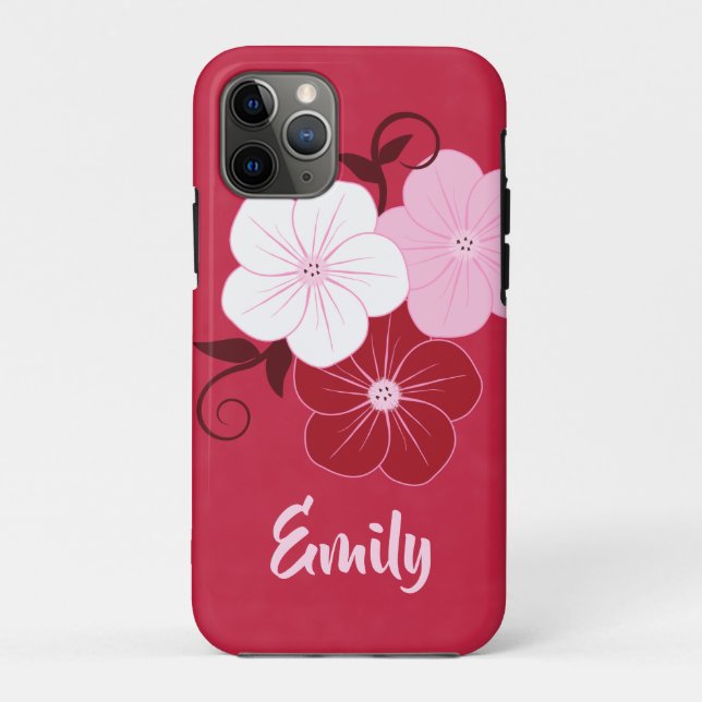 Pretty Floral Illustration Case-Mate iPhone Case (Back)