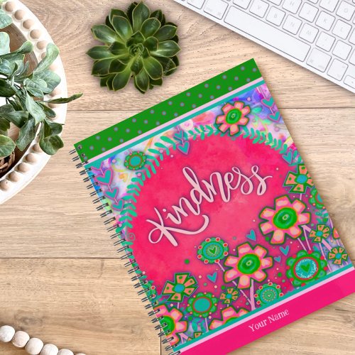 Pretty Floral Kindness Cheerful Inspirivity Art Planner