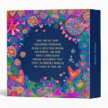 Pretty Floral Make Today Ridiculously Amazing 3 Ring Binder | Zazzle