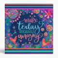 Pretty Floral Make Today Ridiculously Amazing 3 Ring Binder | Zazzle