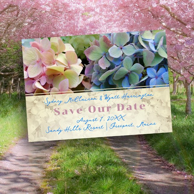 Pretty Floral Modern Save Our Date Cards (Creator Uploaded)