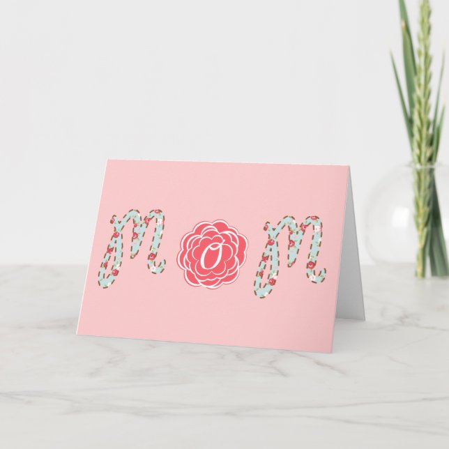 Pretty Floral Mom Mother's Day Card (Front)