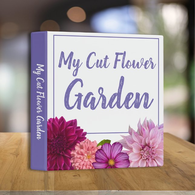 Pretty Floral My Cut Flower Garden 3 Ring Binder (Creator Uploaded)