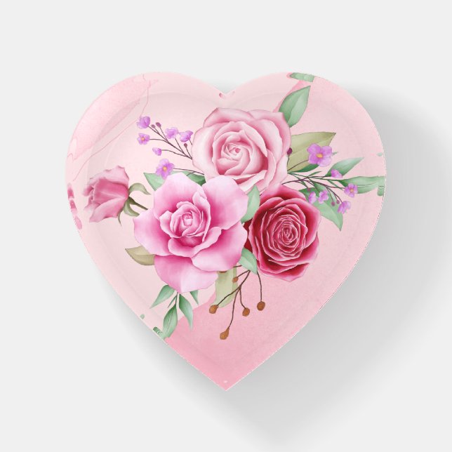 Pretty Floral Paperweight (Front)