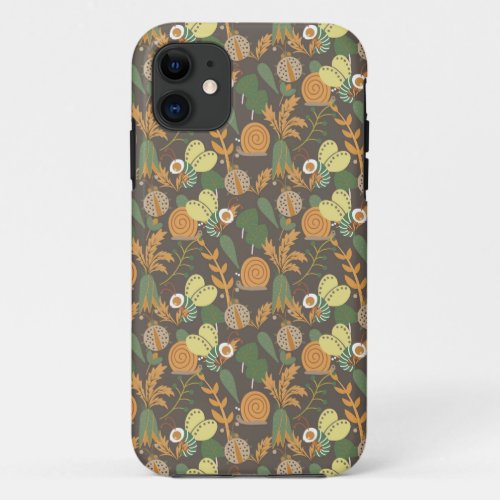 Pretty Floral Pattern iPhone 11 Case