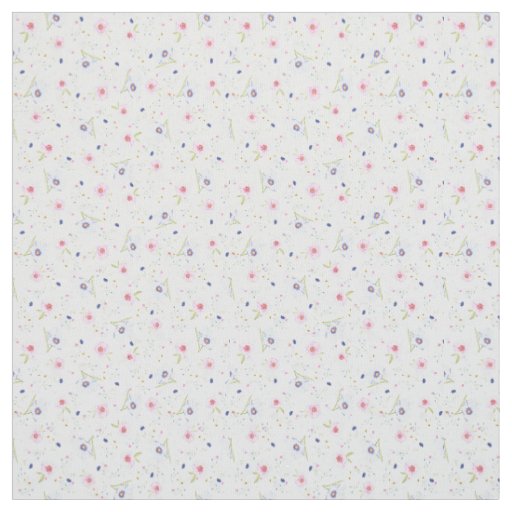 Pretty Floral Pattern Fabric